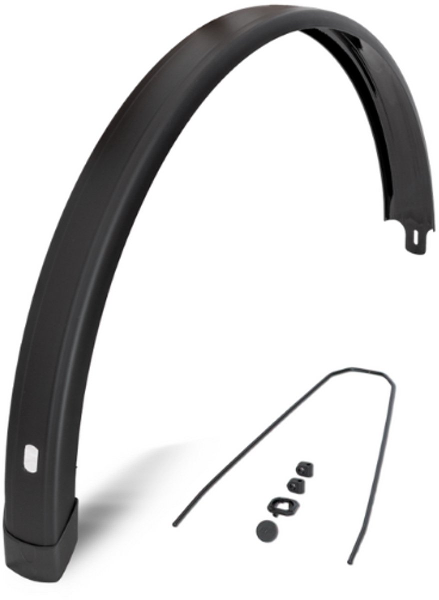 EF spatbord achter Tempo Square 28 inch 58mm zwart