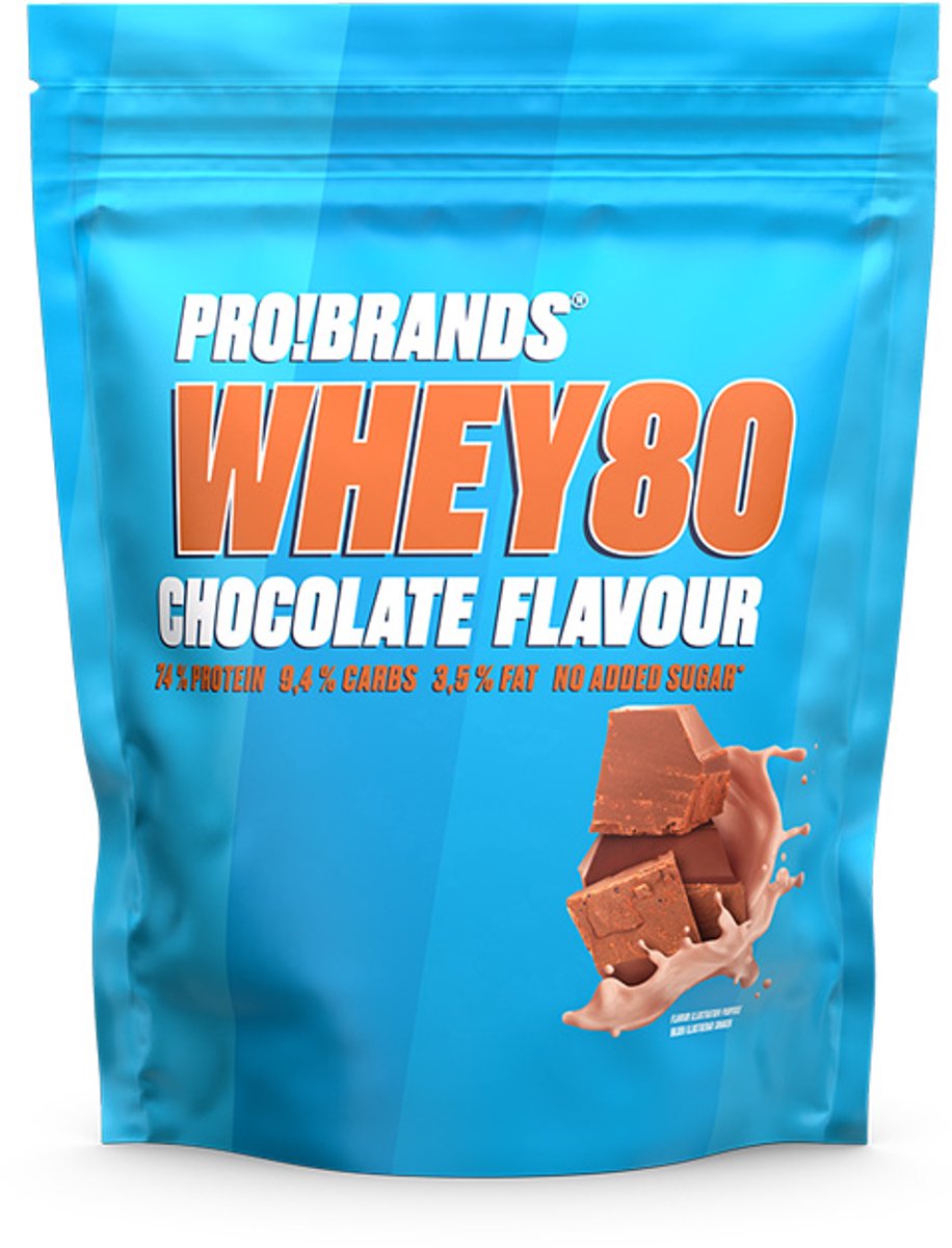 Pro!Brands | Whey80 Powder | Chocolate 500g | 1 x 500 gram