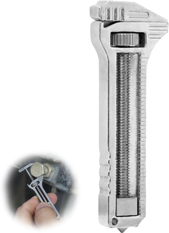 Titanium EDC-wrikstang, mini wrikstang EDC-multitool met flesopenersleutel voor outdoor multitool kampeeraccessoires