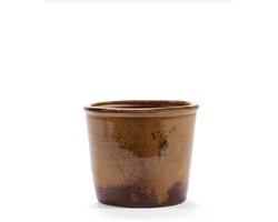 Serax - Bloempot - aardewerk - bruin - D20 x H17 cm - Opening 15,5 cm