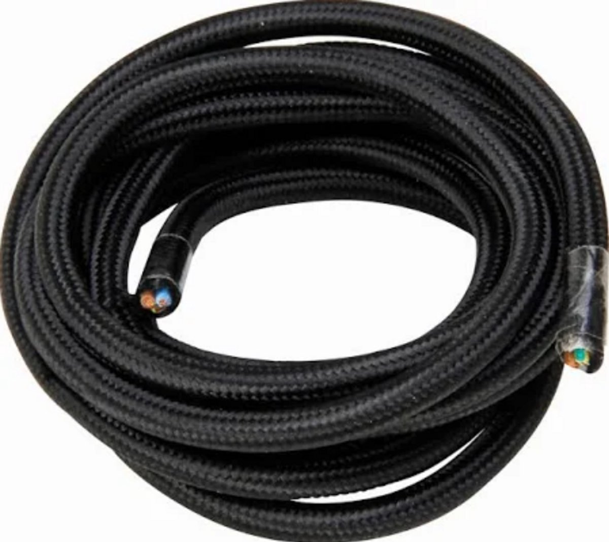 Kabel EDM C41 2 x 0,75 mm Zwart Textiel 5 m