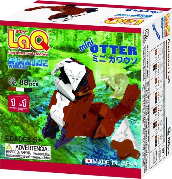 LaQ Animal World MINI PANDA - 1 Model, 88 Pieces. Made in Japan