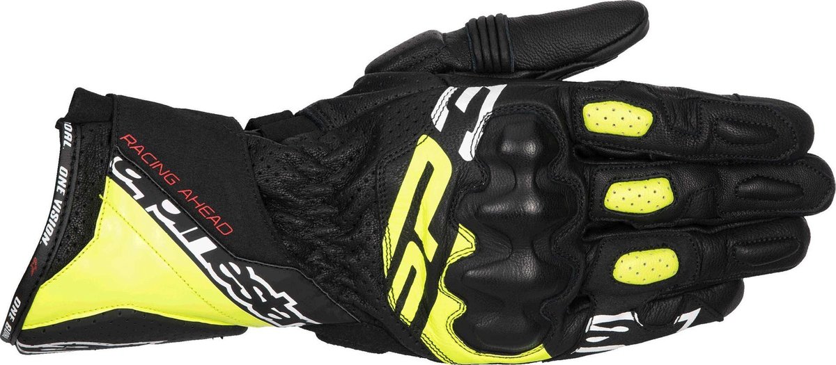 Alpinestars SP-3 Zwart Fluo Geel Wit Handschoenen - Handschoen