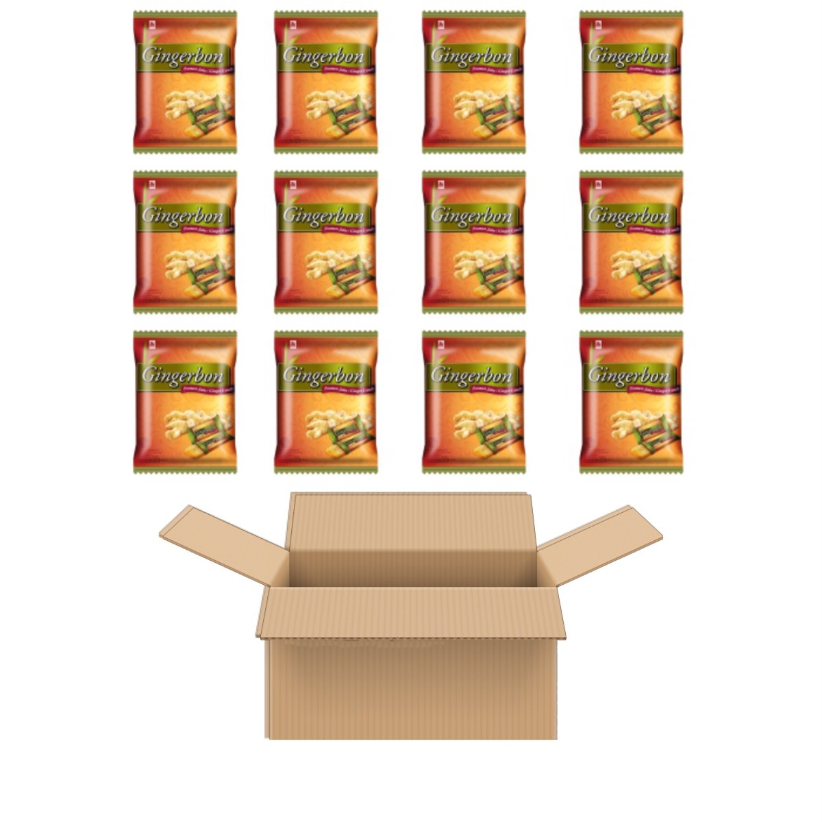 Agel Gingerbon Candy (12x125g)