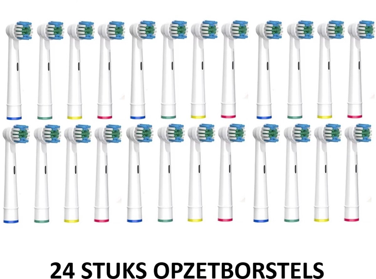 24 stuks- Universele Opzetborstels/Opzetstukjes- Vernieuwde technologie -Geschikt voor Oral-B /Braun elektrische tandenborstels- Zachte borstels - Underdog Tech