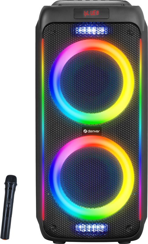 Denver Bluetooth Speaker Party box - Incl. Draadloze Microfoon