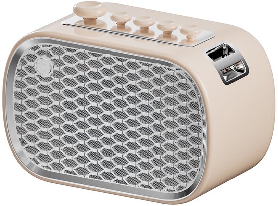 Draagbare Bluetooth speaker 5W met radio, handsfree bellen, TF-kaart, witte ruis, 6 uur batterijduur, TWS