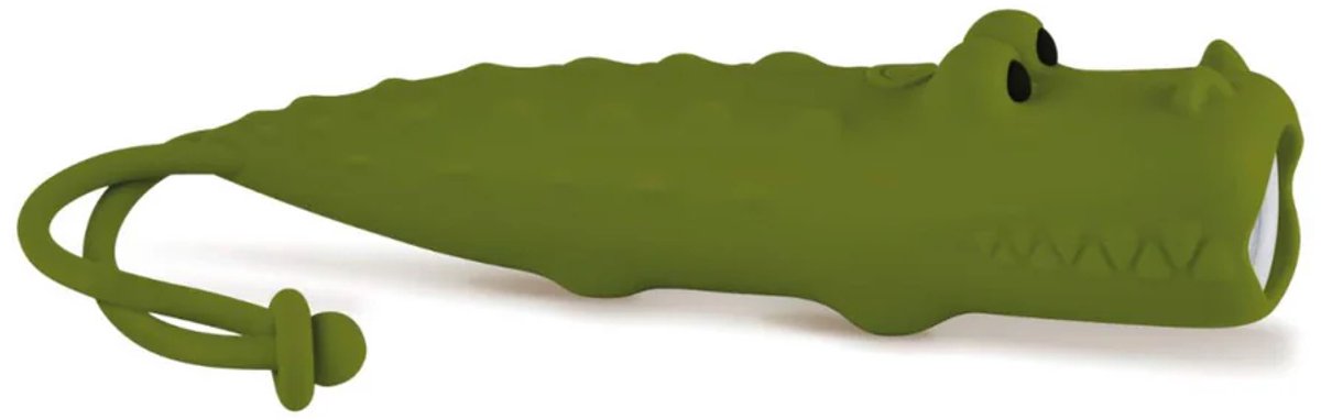 Rabbit & Friends - Kinder zaklamp Krokodil silicone - Lamp, leeslamp, campinglamp, tentlamp, zaklamp met dimfunctie