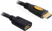 Delock - Câble d'extension HDMI haute vitesse 1.4 (m / f) - 1 m - Noir