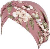 Elegante Bloemhoofddoek - Tulband Bandana's voor Dames - Elastische Hoofdband - Muts - Hijab - Chemo -Hoed - Islamitische Hoofddeksels - Moslim Hoofdtooi - Hoofddeksels voor Haaruitval en Kanker