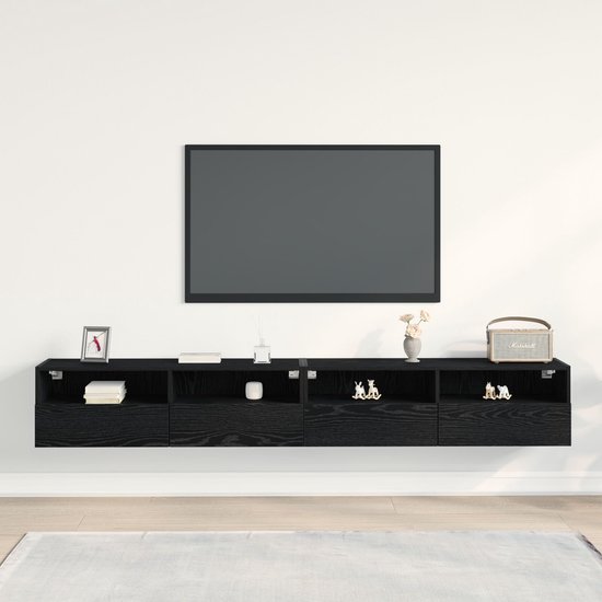 Displaystand Zwart Eiken 31 x 30 x 90 cm Bewerkt hout kopen