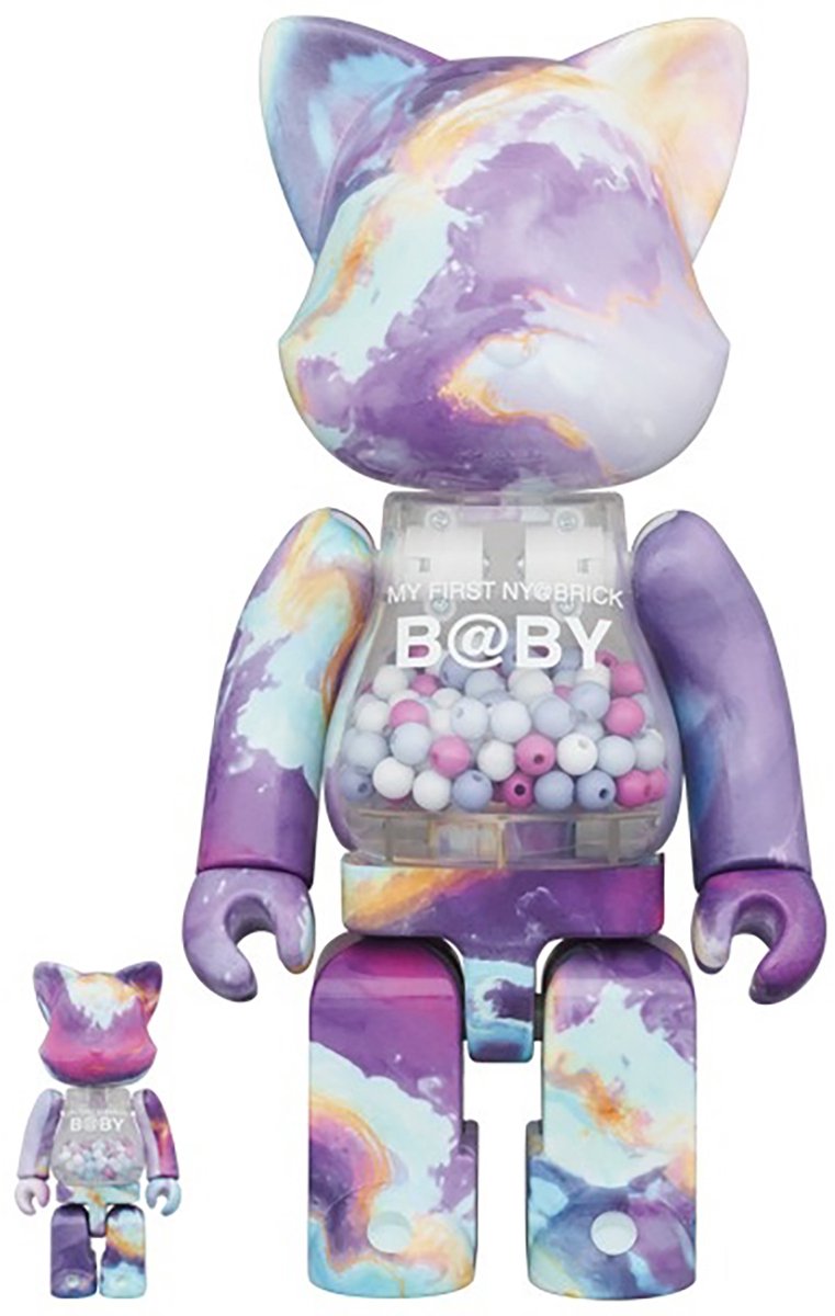 400% & 100% Nyabrick set - My First Nyabrick Baby (Purple Marble)