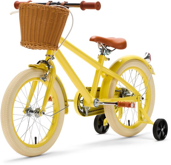 Generation Retro 16 inch Geel - Kinderfiets met Mandje van Generation — afbeelding 2