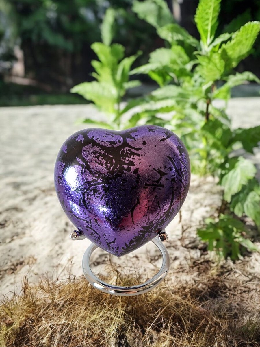 Hart Urn - Verdeel Urn - Purple Galaxy