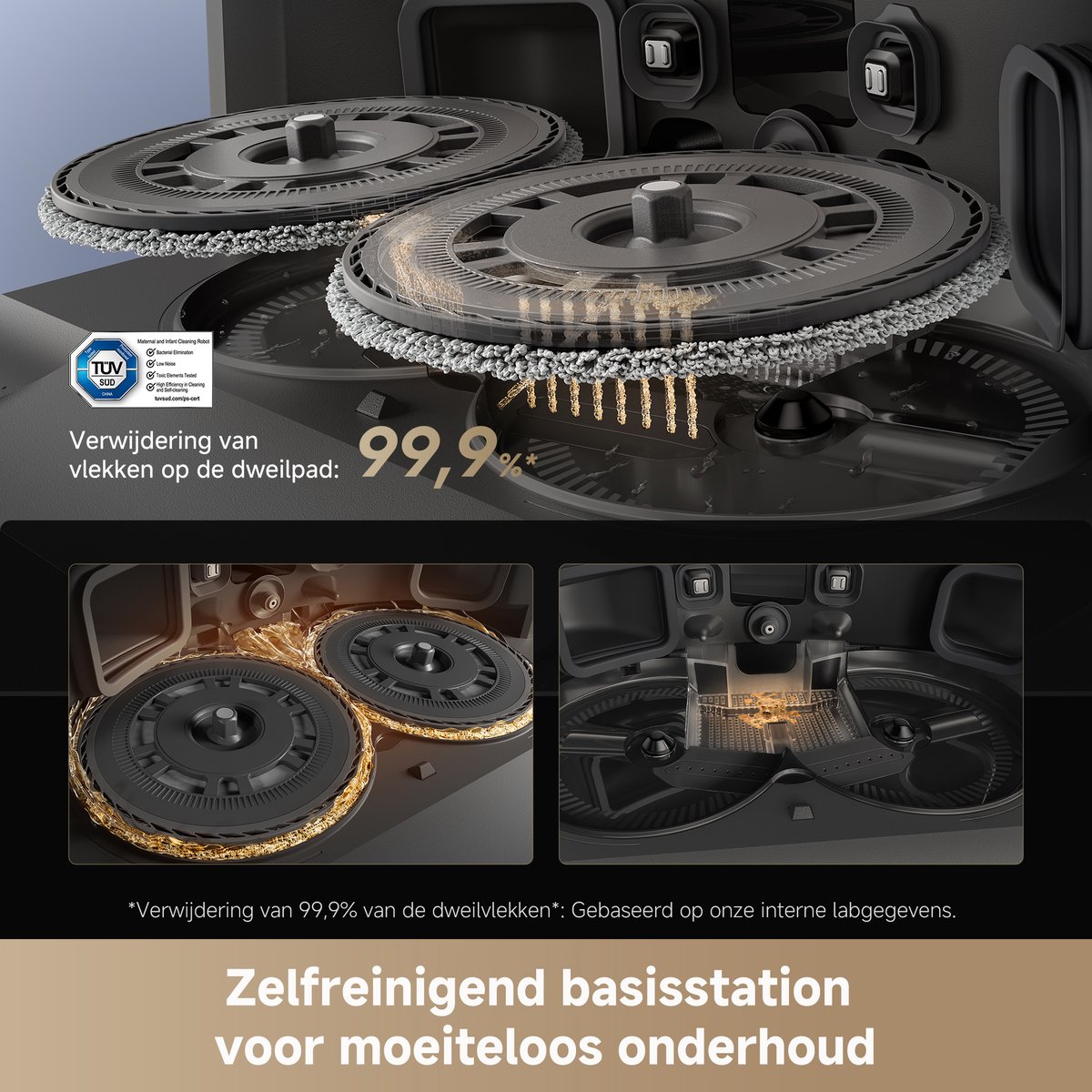 Dreame L40s Pro Ultra – Robotstofzuiger met Dweilfunctie - Automatisch Leegsysteem en Zelfreinigende Dweil - 19.000 Pa Zuigkracht - AI Navigatie - Smart Docking - Geschikt voor Huisdierharen — afbeelding 4