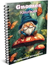 Colourific Moments Gnomes Kleurboek voor Volwassenen - Kabouters Kleurplaten - 30 Kleurplaten Enkelzijdig Bedrukt - Ringband - A5