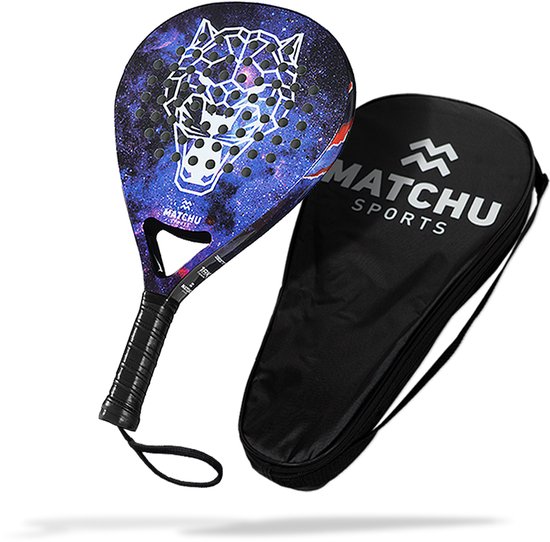 Matchu Sports - Padel Racket - Panther - Diamond - 18K Carbon - Inclusief padel tas