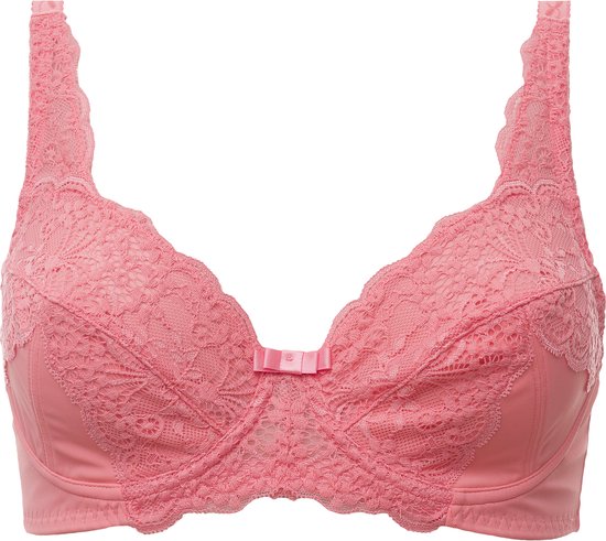 Guy de France Soutien-gorge à BH rose saumon micro dentelle