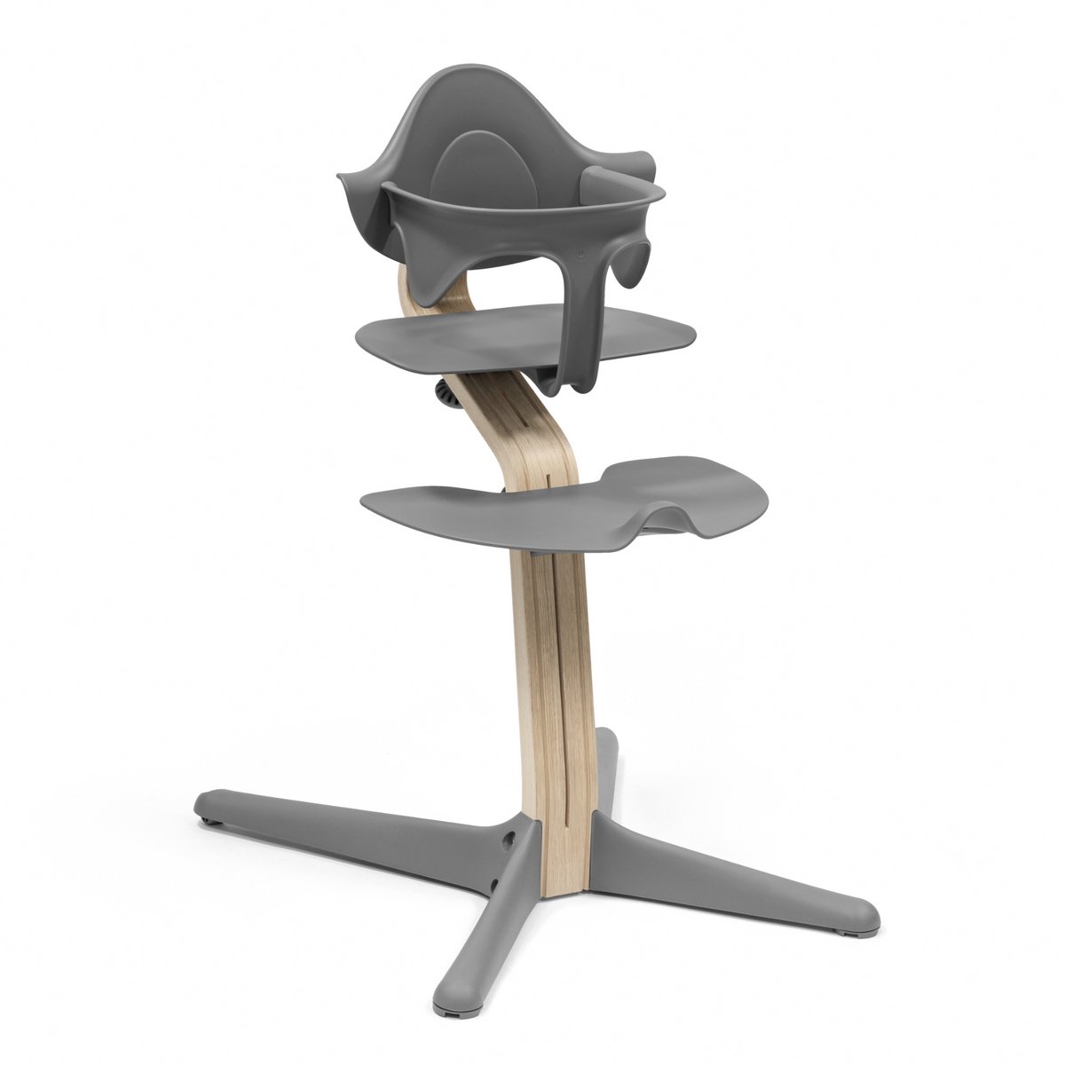 Stokke Nomi stoel met babyset, grijs - Stimuleert actief zitten en biedt ondersteuning als je baby leert zitten - Kan tot 150 kg dragen