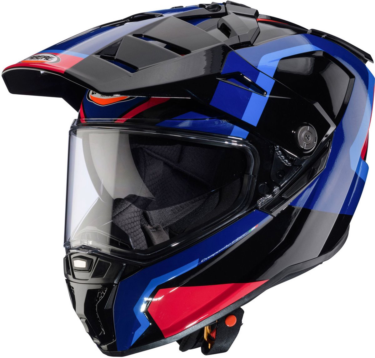 Caberg Tanami Scram Zwart Rood Blauw Adventure Integraalhelm - Maat XL - Helm