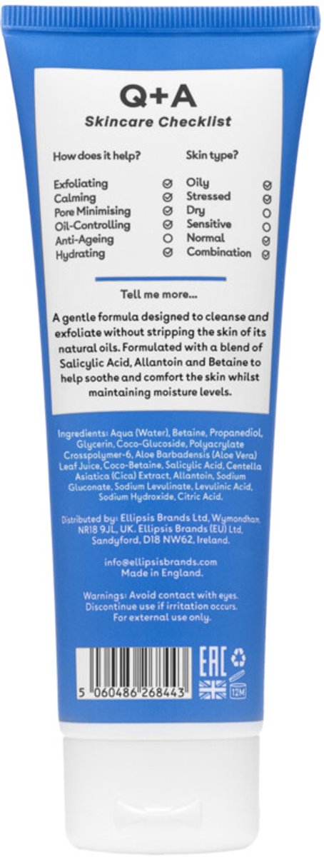 Q+A Salicylic Acid Cleanser - 125 ml