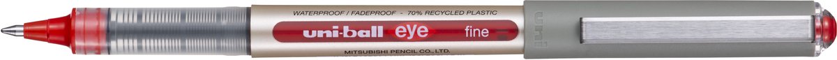 Rollerpen Uni-ball Eye eco 157E medium rood | 12 stuks