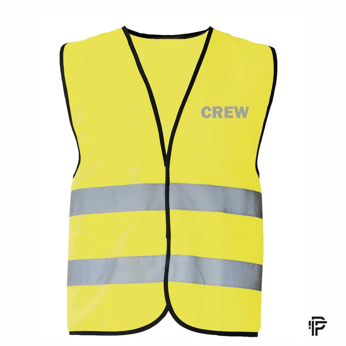 Veiligheidshesje CREW - Fluo Geel - Maat L - Reflecterende tekst - Veiligheidshesje voor Volwassenen – Veiligheidsvest - Gele Hesjes
