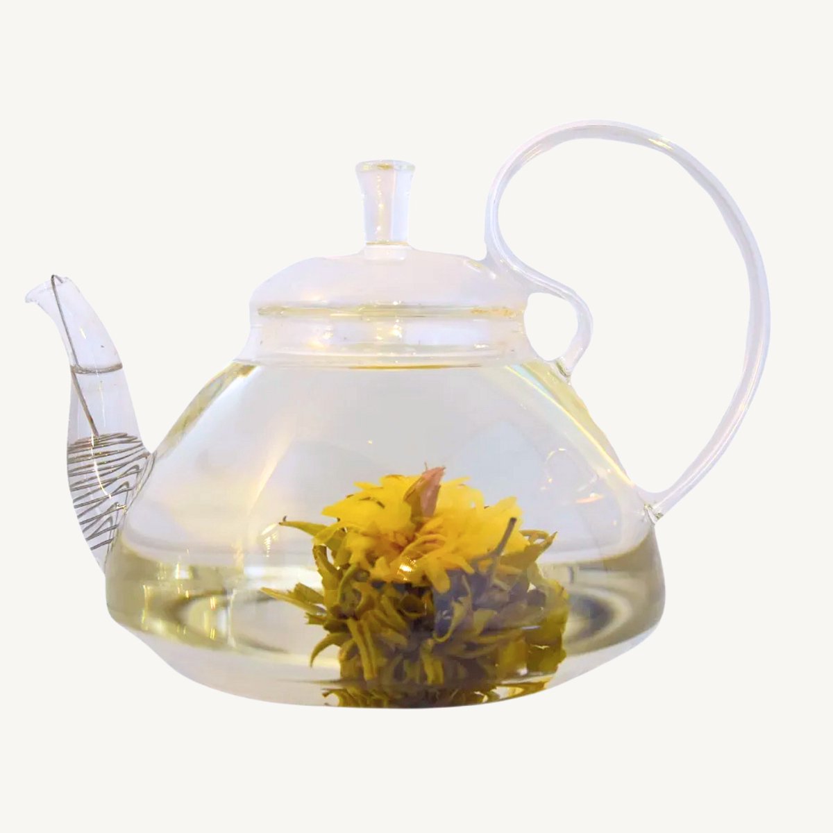 Theecy Bloementhee Lichi Flower Pearl – Luxe Cadeauset met 6 Handgemaakte Bloeiende Theebloemen van Groene Thee met Lychee-Toets – Exotische Blooming Tea voor Cadeaus, Verjaardagen, Feestdagen en Verwenmomenten