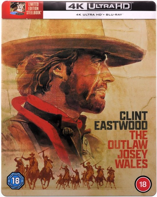 The Outlaw Josey Wales - Limited Edition Steelbook - 4K Ultra HD + Blu-ray - Import