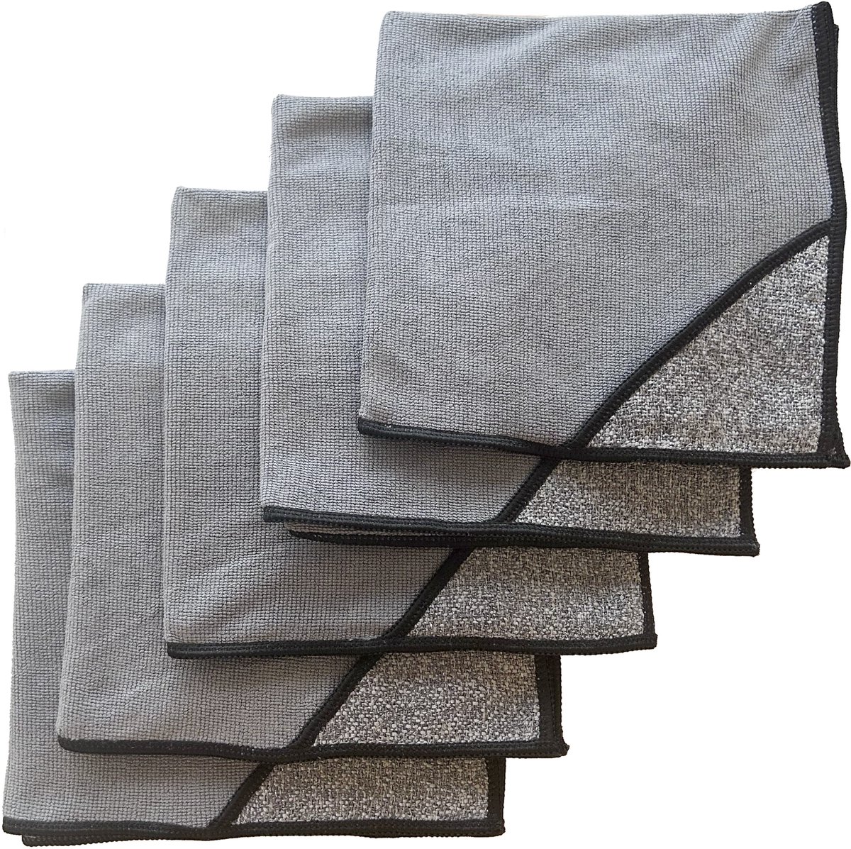 Schoonmaakdoek - kookplaat - keuken - 5 stuks - microvezel met scrub (perfect voor inductie kookplaat)