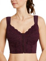 Bustier à armatures avec zip devant