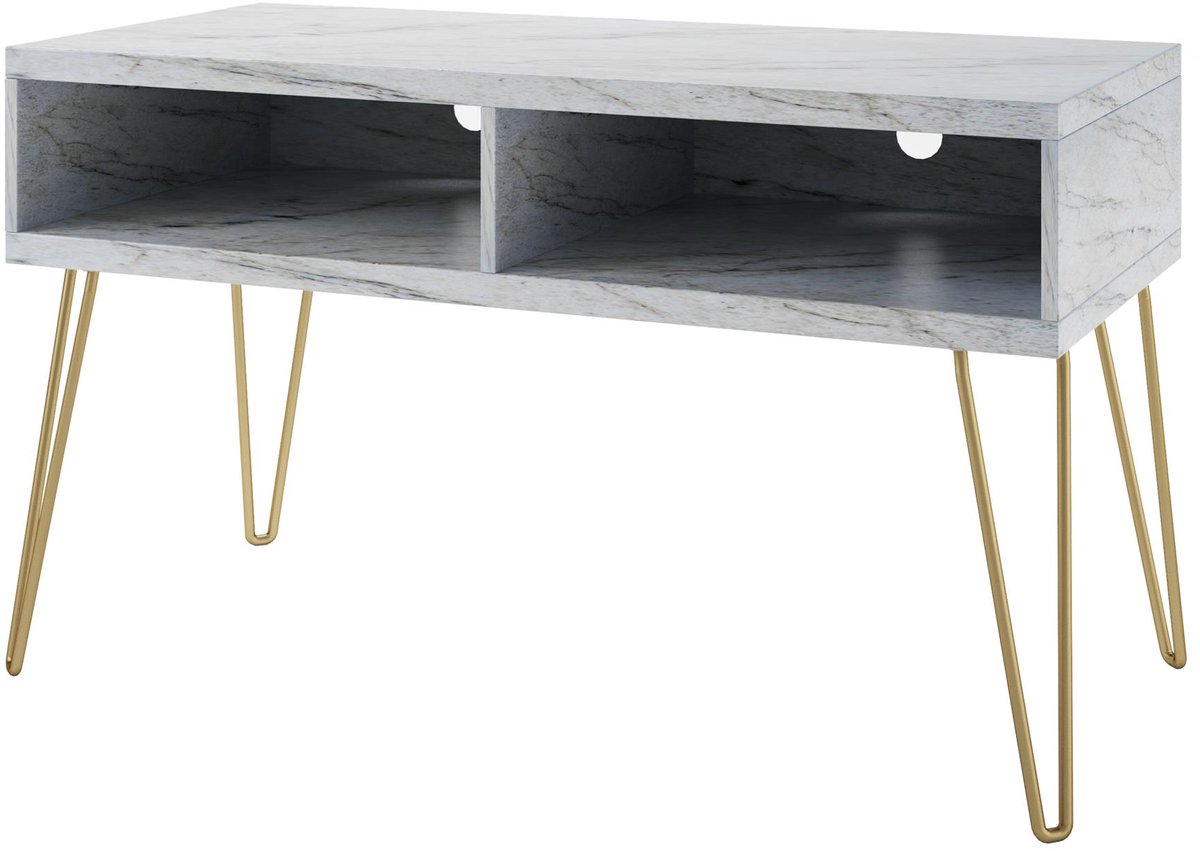 Athena-Tv-meubel - Wit Marmerlook