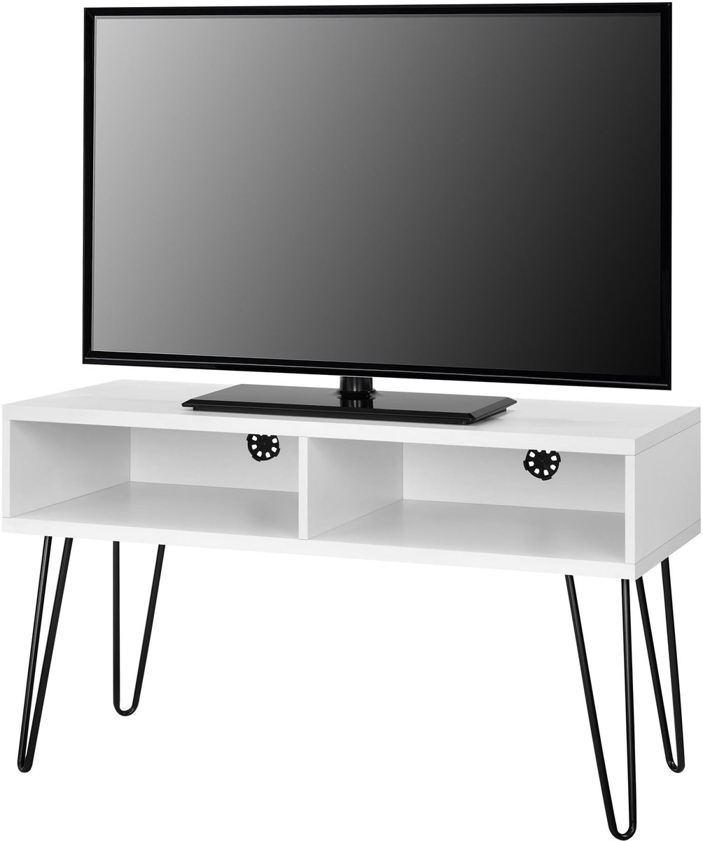 Owen-Tv-meubel - 2 Vakken - Wit