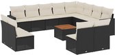 vidaXL-13-delige-Loungeset-met-kussens-poly-rattan-zwart