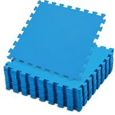 Meisterhome® Zwembad tegels - Set van 9 stuks - Bodem bescherming - Ondertegels - Ondervloer - Foam tegels - Matten - Puzzelmat voor zwembad - zwembadtegels - 50x50x0.4cm / 2.25m2