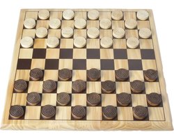 Houten Damspel 30x30 cm - Strategisch Spel voor Gezellige Spelmomenten