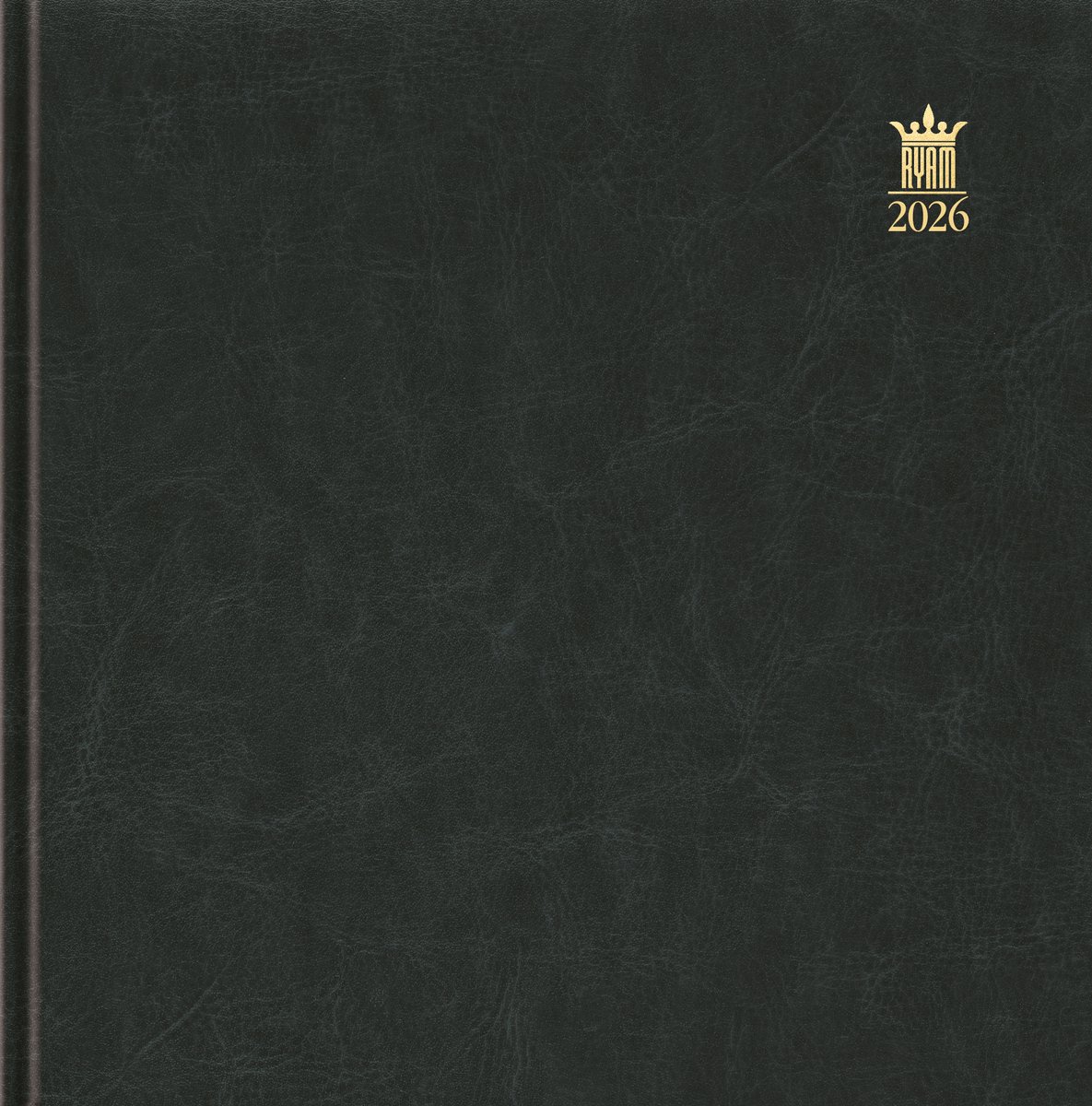 Ryam | Kantooragenda | Carre Wit Mundior | 2026 | Genaaid gebonden | 170 x 170 mm | 12 mnd | 6-Talig | Zwart |