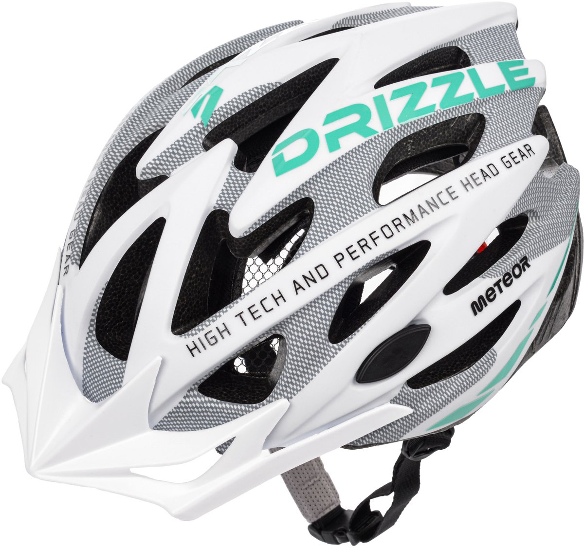 Meteor - Fietshelm - MV29 Drizzle M 55-58 cm wit/grijs/muntgroen