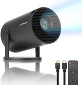 Lumenix® R1 Mini Beamer - Smart TV & 4K support - Android 11.0 - Projector - WiFi 6 & Bluetooth 5.0 - Voor iOS en Android - Home Cinema - Zwart