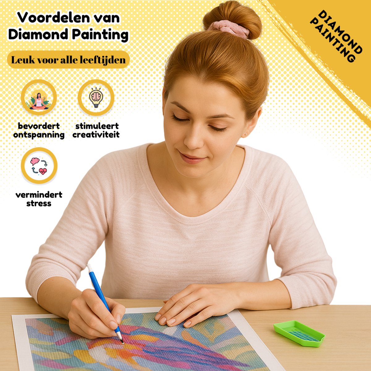 De Hobby Planeet Diamond Painting Disney 30x40cm - Diamond Painting Volwassenen - Kinderen — afbeelding 4