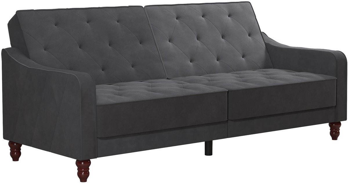 I.T.T. Vintage-Tufted-Slaapbank - Grijs