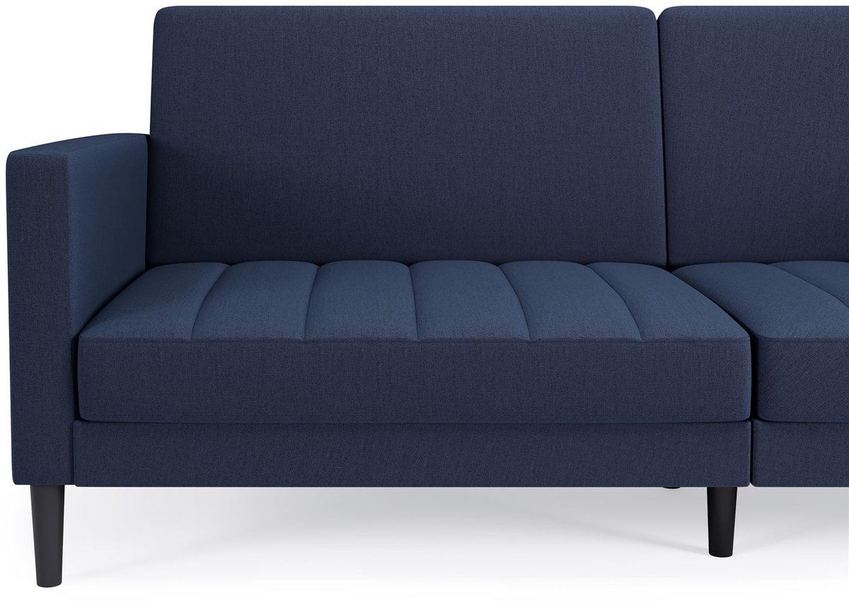 Notio Living Liam-Bank 3-zits - Marineblauw Stof