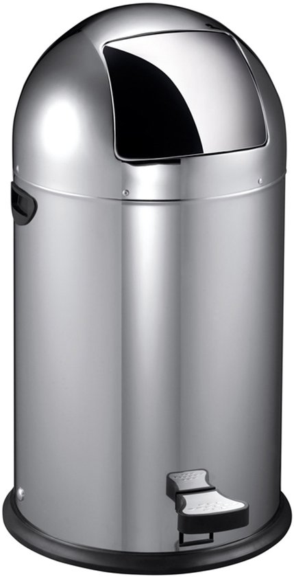 EKO - Kickcan 40 liter - Stainless steel - mat RVS - Prullenbak