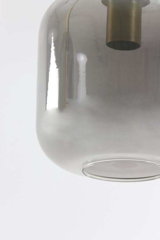Lekar Suspension 16x26 cm bronze antique + verre fumé - Moderne - Light & Living - Garantie 2 ans