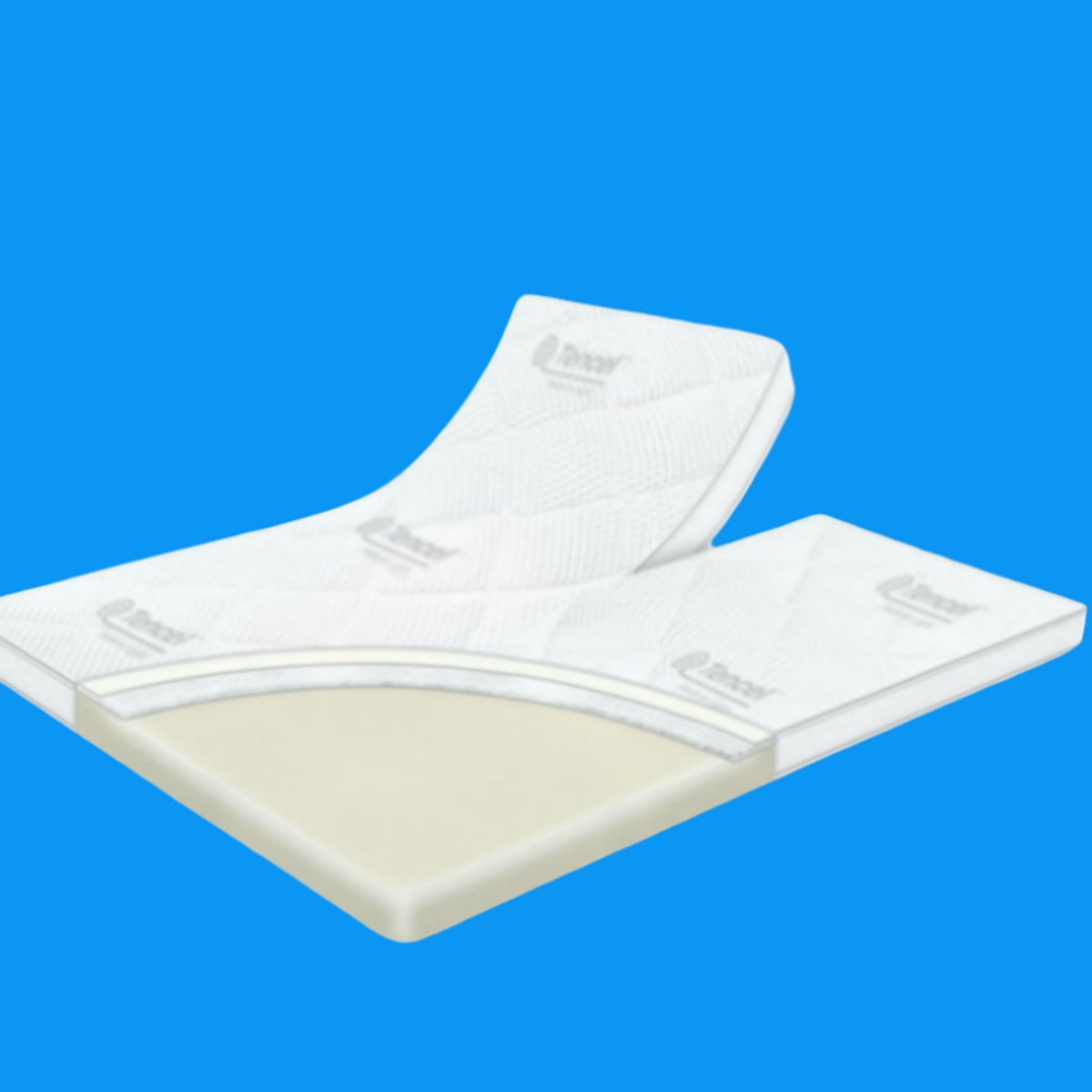 Traagschuim splittopper Tencel DeLuxe 200x200 dikte 11 cm