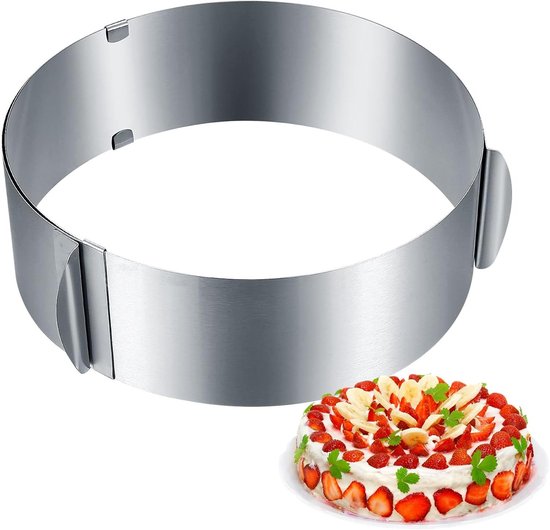 LDHHYH Taartring hoog 20 cm, roestvrij stalen