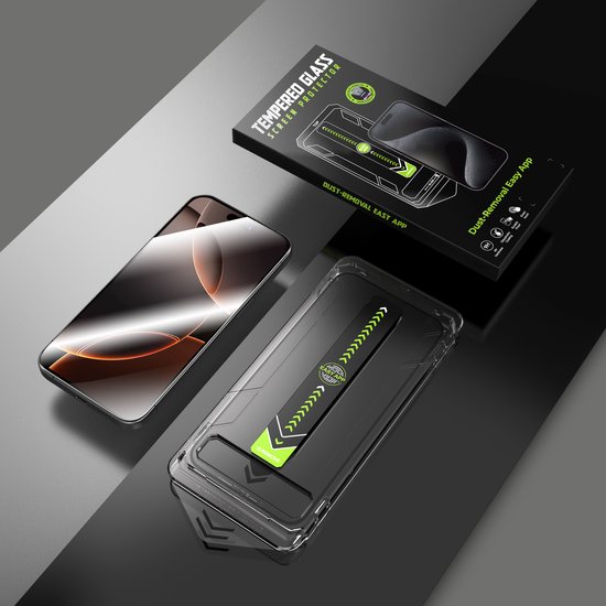 Protecteur d'écran iPhone 16 Pro – 0.33mm Verre Trempé – Anti-Rayures – Installation Facile - Étanche à la Poussière