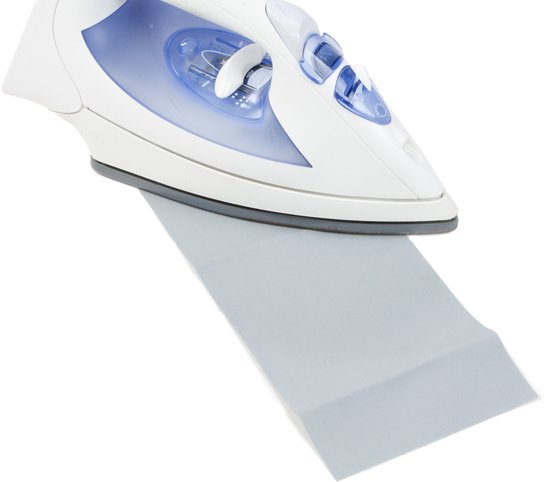 Bo-Camp - Reparatiedoek - Opstrijkbaar - Katoen - Grijs