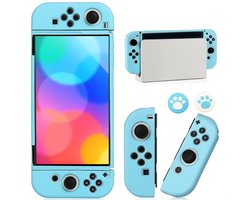 Xainy – Hard Case blauw geschikt voor Nintendo Switch | Switch-games accessoires | beschermhoesje / cover voor de Nintendo Switch consoles | Screen protector & joycons pro controller grip inbegrepen