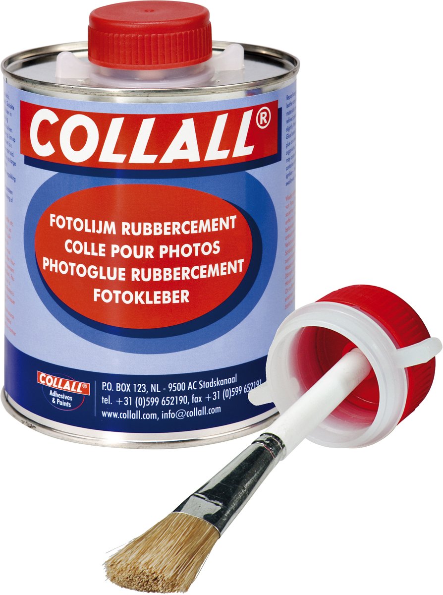 Rubbercement Collall 1000ml+kwast